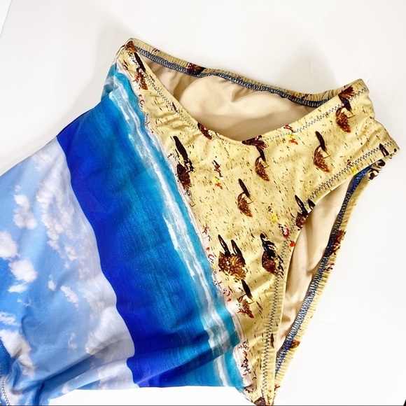 Madewell Azul Beachday Criss Cross Back One Piece Swimsuit Size 0 US NWT - Picture 4 of 8